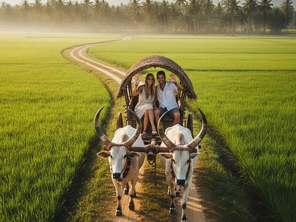 Bullock cart riding